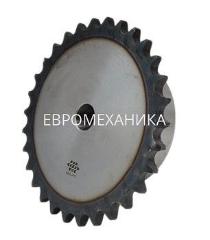 Звездочка 16В-1, шаг 25,4x17,02 мм (1"х17,02 мм), Z=33 со ступицей и закалкой зубьев - Евромеханика