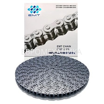 Цепь роликовая с прямыми пластинами C16B-1, EMT - Евромеханика
