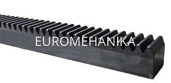 Рейка зубчатая M 1,5, 17х17 мм, L=500 мм с закалкой зубьев, EMT - Евромеханика