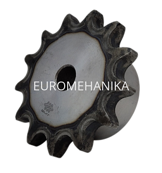 Звездочка 10B-1, шаг 15,875х9,65 мм (5/8х3/8), Z=12 со ступицей и закалкой зубьев - Евромеханика