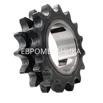 Звездочка 16В-2, шаг 25,4х17,02 мм (1"х17,02 мм), Z=30 под втулку тапербуш 3030 с закалкой зуба - Евромеханика