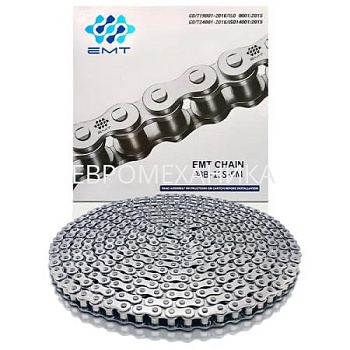 Цепь роликовая нержавеющая 08B-1SS, EMT - Евромеханика