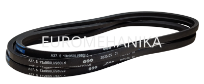 Ремень клиновой A37,5, 13х 950Li/ 980Ld, V-BELT HARDLINE, EMT - Евромеханика