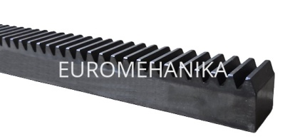 Рейка зубчатая M 2, 20х20 мм, L=3000 мм с закалкой зубьев, EMT - Евромеханика