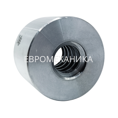 Гайка трапецеидальная стальная (Y15) KSM 28х5 без фланца (правая резьба), EMT - Евромеханика