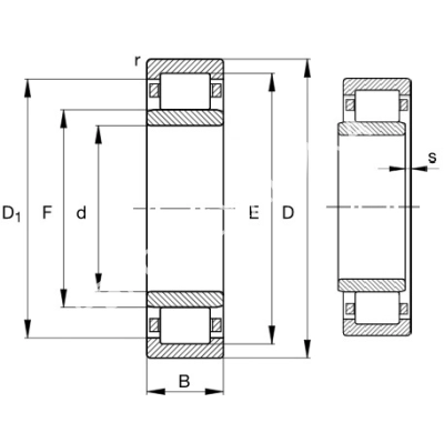Подшипник NU2304-E-XL-TVP2 FAG - Евромеханика