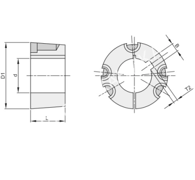 Втулка тапербуш 4535,d=120 мм - Евромеханика