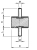 Виброизолятор M1 40x20xM10 55 Shore A - Евромеханика