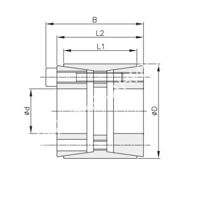 Втулка зажимная BK 11 40 x 75 (KLEE040) - Евромеханика