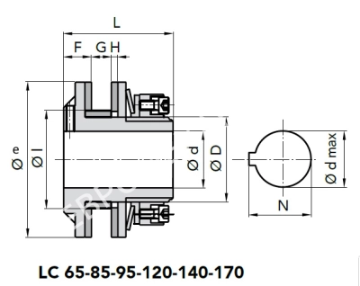 Ограничитель крутящего момента LC 170-2, EMT - Евромеханика