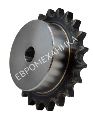Звездочка 20B-1, шаг 31,75х19,56 мм (1"1/4х3/4), Z=37 со ступицей и закалкой зубьев - Евромеханика