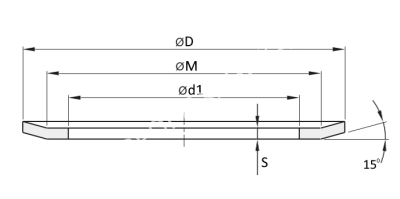 Фланец (реборда) 61, 70х53мм, толщина 1,5мм, для зубчатого шкива, EMT - Евромеханика