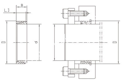 Втулка зажимная BK 50 130 x 148 (KLNN130), EMT - Евромеханика