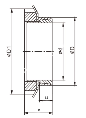 Втулка зажимная BK 26 35 x 45 (KLFC035), EMT - Евромеханика