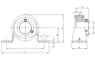 Подшипниковый узел SBPP 201 - Евромеханика