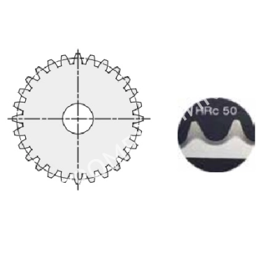 Шестерня цилиндрическая M=4 Z=12 с закалкой зуба (PM31T12), EMT - Евромеханика