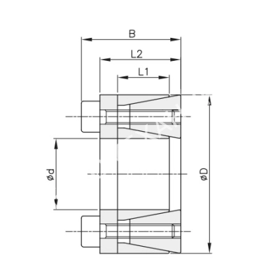 Втулка зажимная BK 45 38 x 60 (KLHH038) - Евромеханика