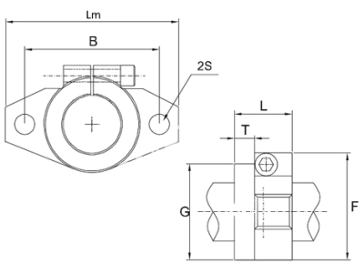 Опора вала SHF 25, EMT - Евромеханика