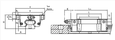 Каретка HGW25CCZAC, EMT - Евромеханика